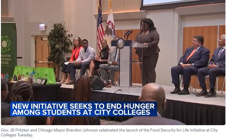 ABC 7 Chicago reports: Food Security for Life initiative seeks to end hunger among City Colleges students