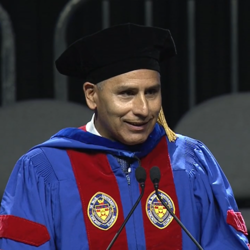 Chancellor Salgado Celebrates Future Educators, Receives Honorary Degree